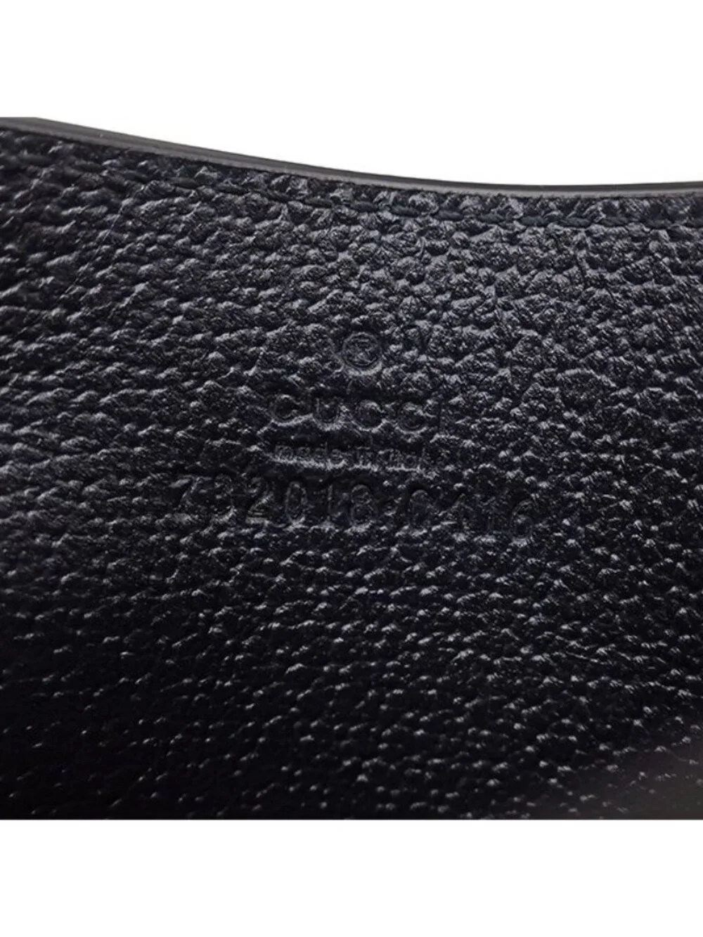 Gucci Card Case GG Supreme Canvas Leather Navy Blue Silver